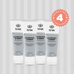 Charcoal & Neem Face Wash Bundle (Pack of 4)